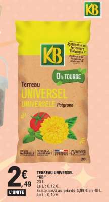 TERREAU UNIVERSEL "KB"