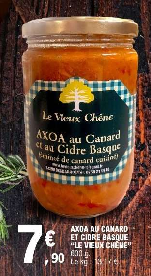 AXOA AU CANARD ET CIDRE BASQUE “LE VIEUX CHÊNE”