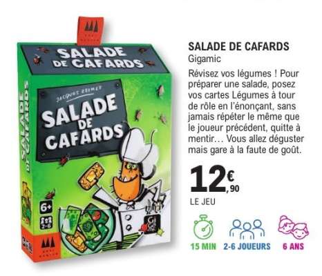 SALADE DE CAFARDS