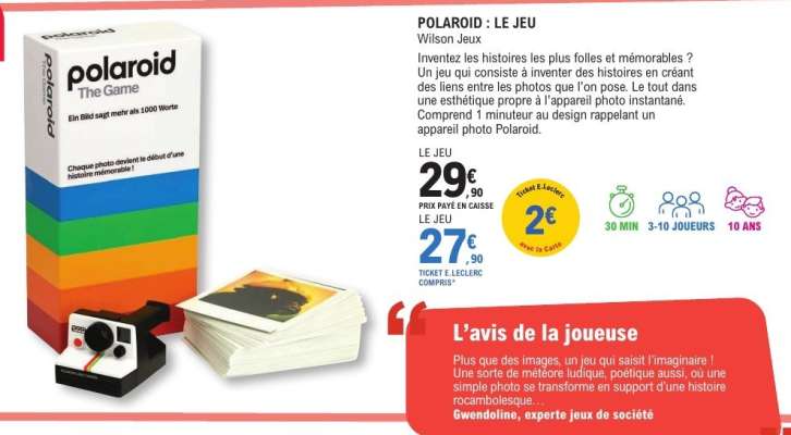 POLAROID : LE JEU