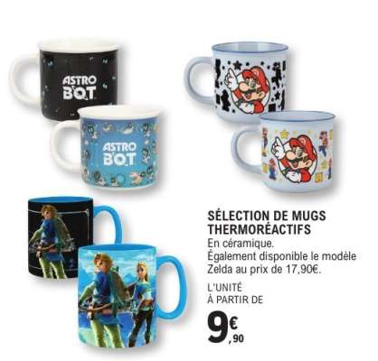 SÉLECTION DE MUGS THERMORÉACTIFS