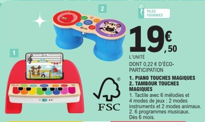 Piano Touches Magiques / Tambour Touches Magiques