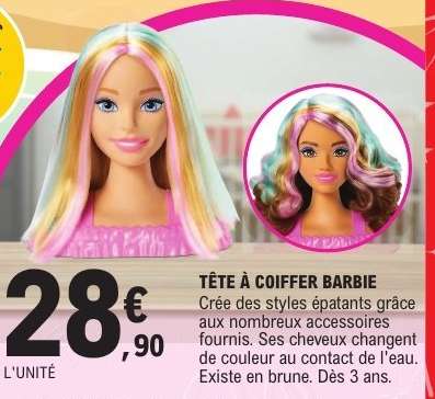 Tête à coiffer Barbie