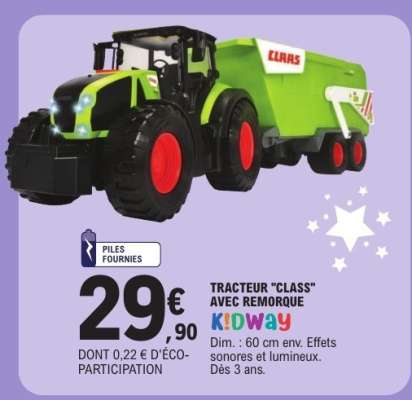 TRACTEUR "CLASS" AVEC REMORQUE