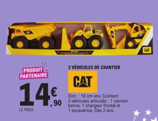 3 VÉHICULES DE CHANTIER