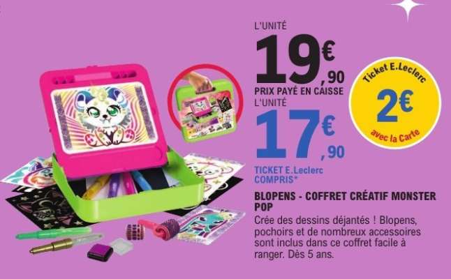 BLOPENS - COFFRET CRÉATIF MONSTER POP