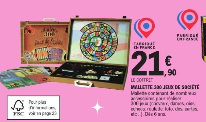 MALLETTE 300 JEUX DE SOCIÉTÉ