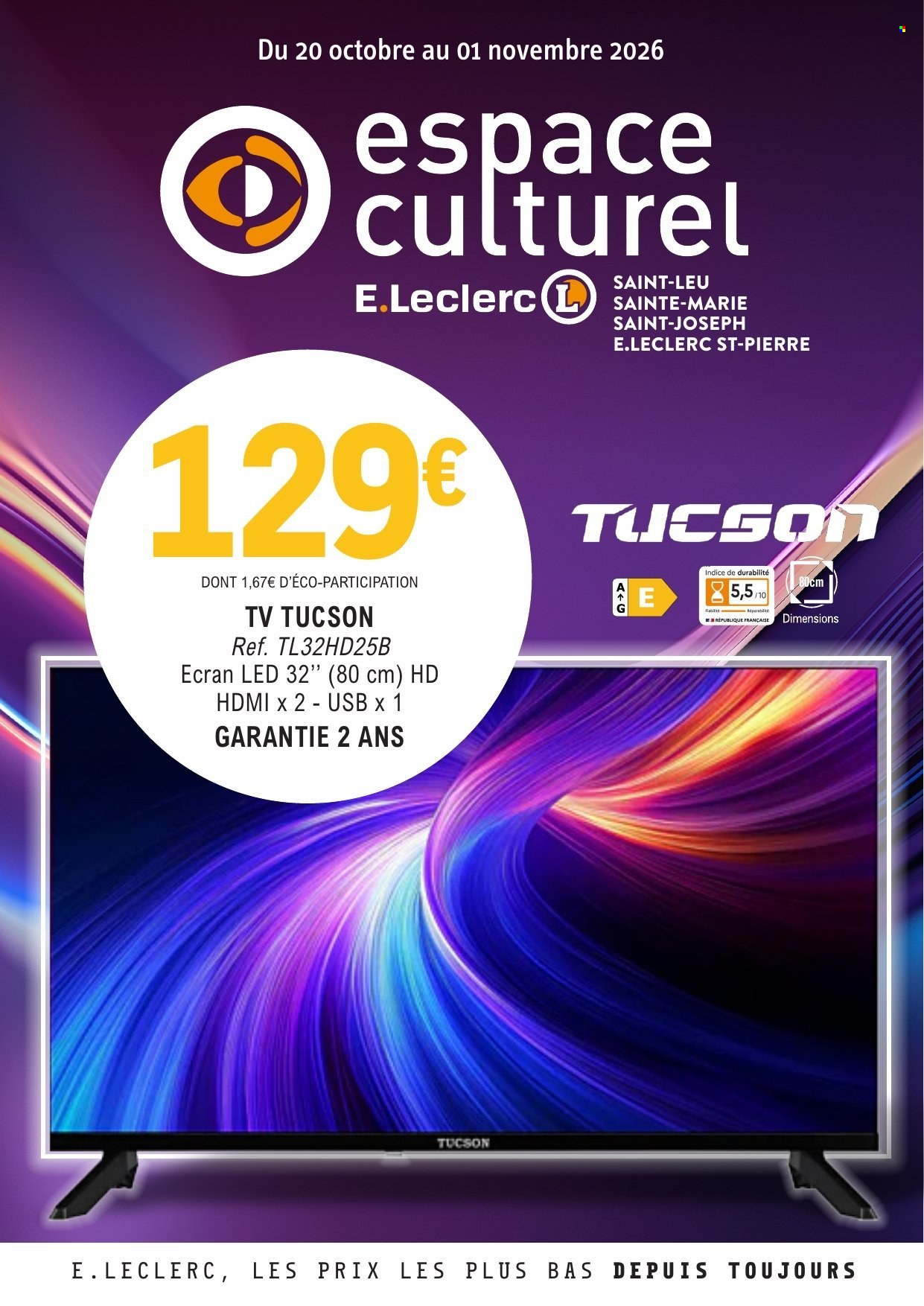 Catalogue E.Leclerc - 20/10/2026 - 01/11/2026. Page 1