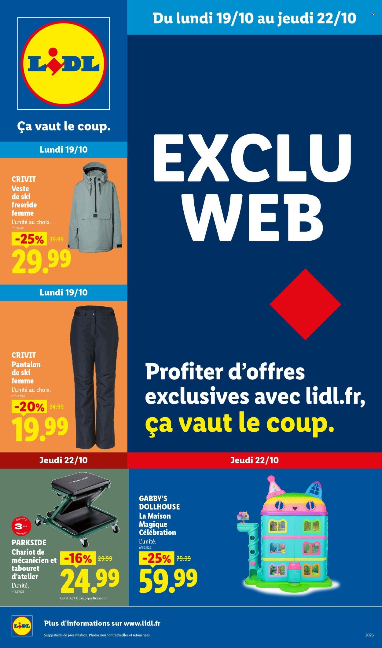 Catalogue Lidl - 19/10/2026 - 22/10/2026. Page 1