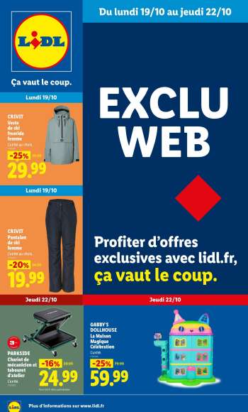 Catalogue Lidl - 19/10/2026 - 22/10/2026.