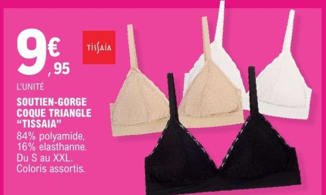 SOUTIEN-GORGE COQUE TRIANGLE "TISSAIA"