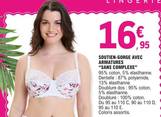 SOUTIEN-GORGE AVEC ARMATURES 'SANS COMPLEXE'