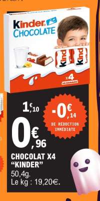 CHOCOLAT X4 “KINDER”