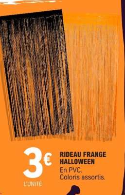 RIDEAU FRANGE HALLOWEEN