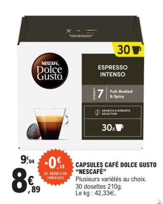 CAPSULES CAFÉ DOLCE GUSTO “NESCAFÉ”
