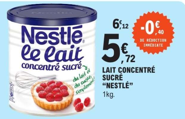 Lait Concentré Sucre Nestlé
