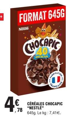 Céréales Chocapic Nestle