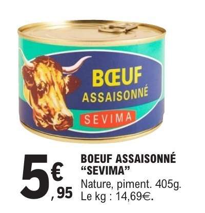 BOEUF ASSAISONNÉ “SEVIMA”