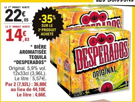 BIÈRE AROMATISÉE TÉQUILA “DESPERADOS”