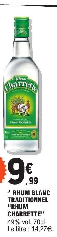 Rhum Blanc Traditionnel "Rhum Charrette"