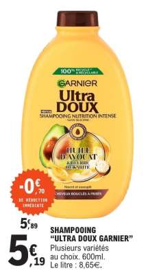 SHAMPOOING “ULTRA DOUX GARNIER”