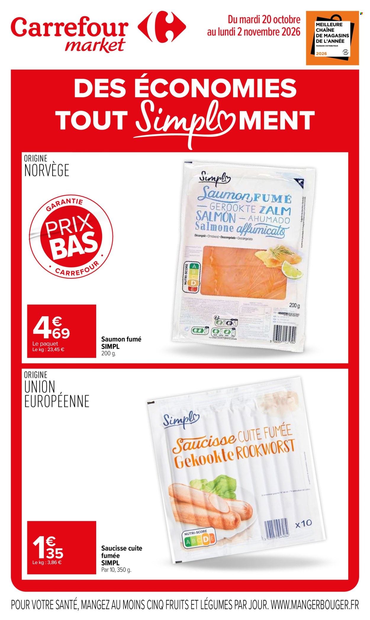 Catalogue Carrefour Market - 20/10/2026 - 02/11/2026. Page 1