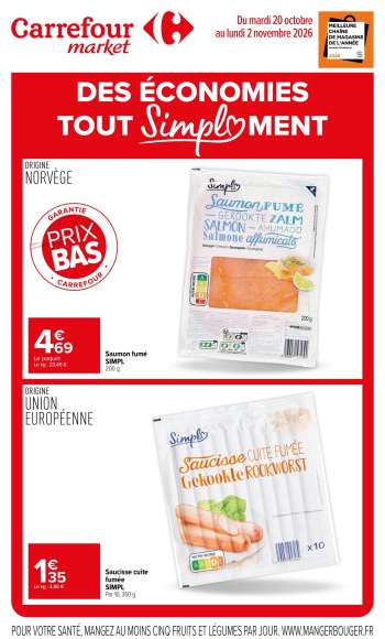 Catalogue Carrefour Market - 20/10/2026 - 02/11/2026.