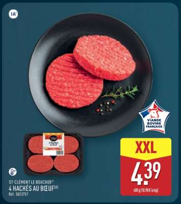 ST-CLEMENT LE BOUCHER 4 HACHÉS AU BŒUF