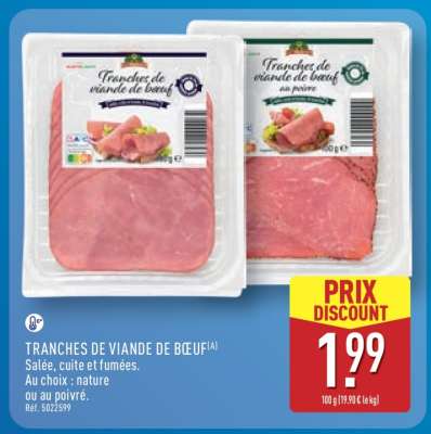 TRANCHES DE VIANDE DE BŒUF