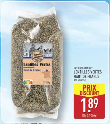 Lentilles Vertes Haut de France