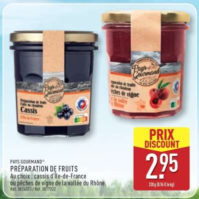 PAYS GOURMAND PRÉPARATION DE FRUITS