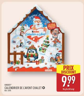 KINDER CALENDRIER DE L'AVENT CHALET