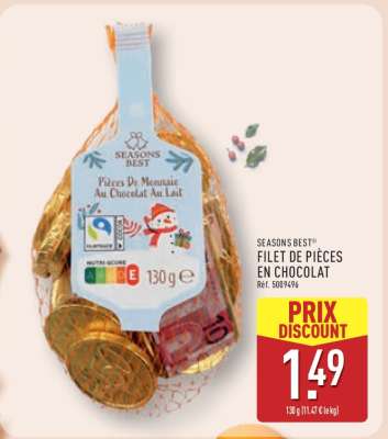 SEASONS BEST® FILET DE PIÈCES EN CHOCOLAT