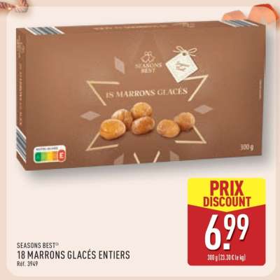 SEASONS BEST 18 MARRONS GLACÉS ENTIERS