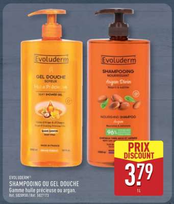 Evoluderm Shampooing ou Gel Douche