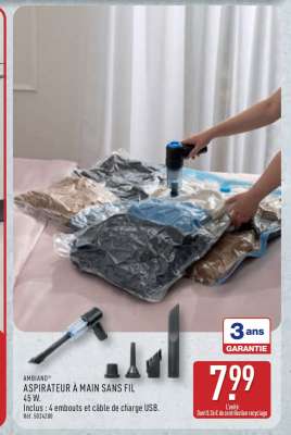 AMBIANO® ASPIRATEUR À MAIN SANS FIL