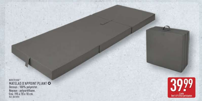 MATELAS D'APPOINT PLIANT