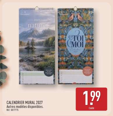 CALENDRIER MURAL 2027