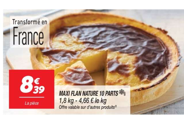 MAXI FLAN NATURE 10 PARTS