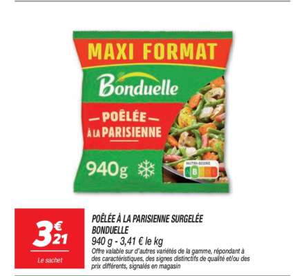 POÊLÉE À LA PARISIENNE SURGELÉE