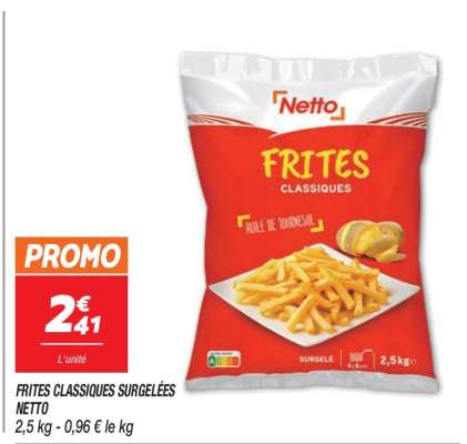 FRITES CLASSIQUES SURGELÉES NETTO