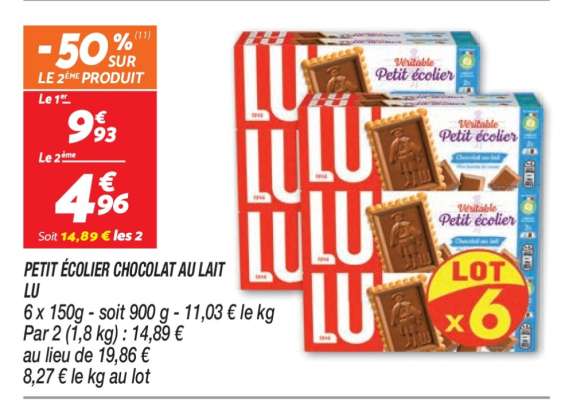 Petit Écolier Chocolat au lait