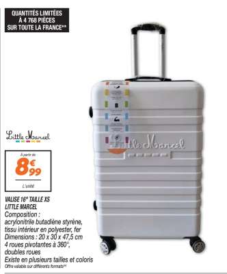 VALISE 16" TAILLE XS LITTLE MARCEL