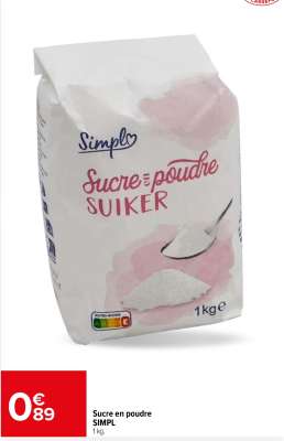 Sucre en poudre SIMPL