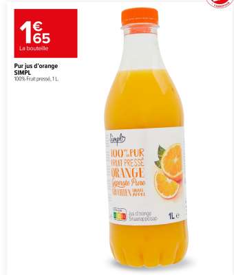 Pur jus d'orange SIMPL