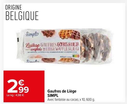 Gaufres de Liège SIMPL