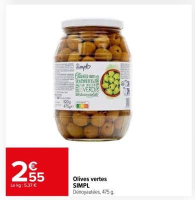 Olives vertes SIMPL