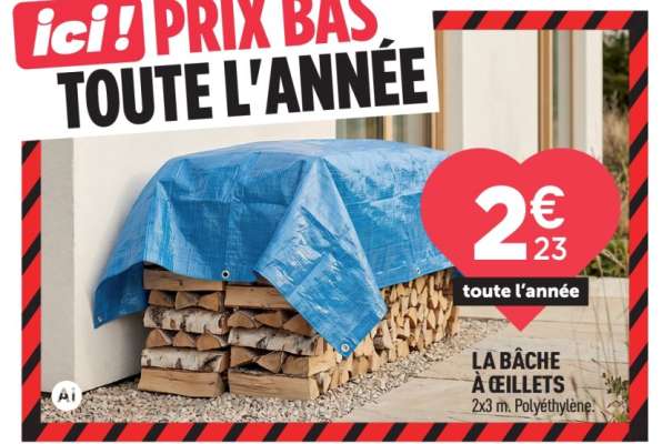 LA BÂCHE À ŒILLETS