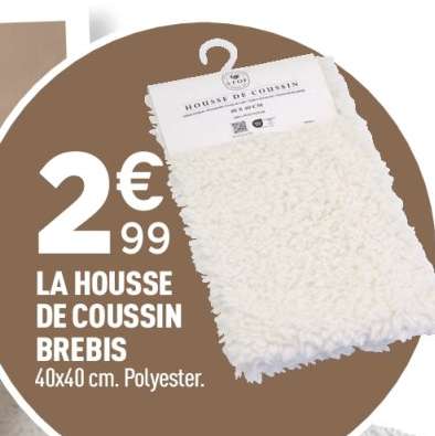 LA HOUSSE DE COUSSIN BREBIS