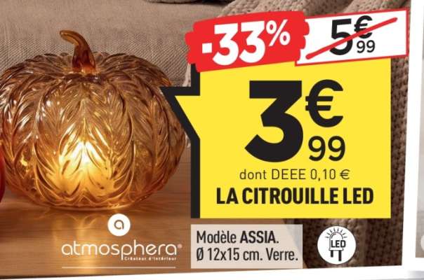 LA CITROUILLE LED